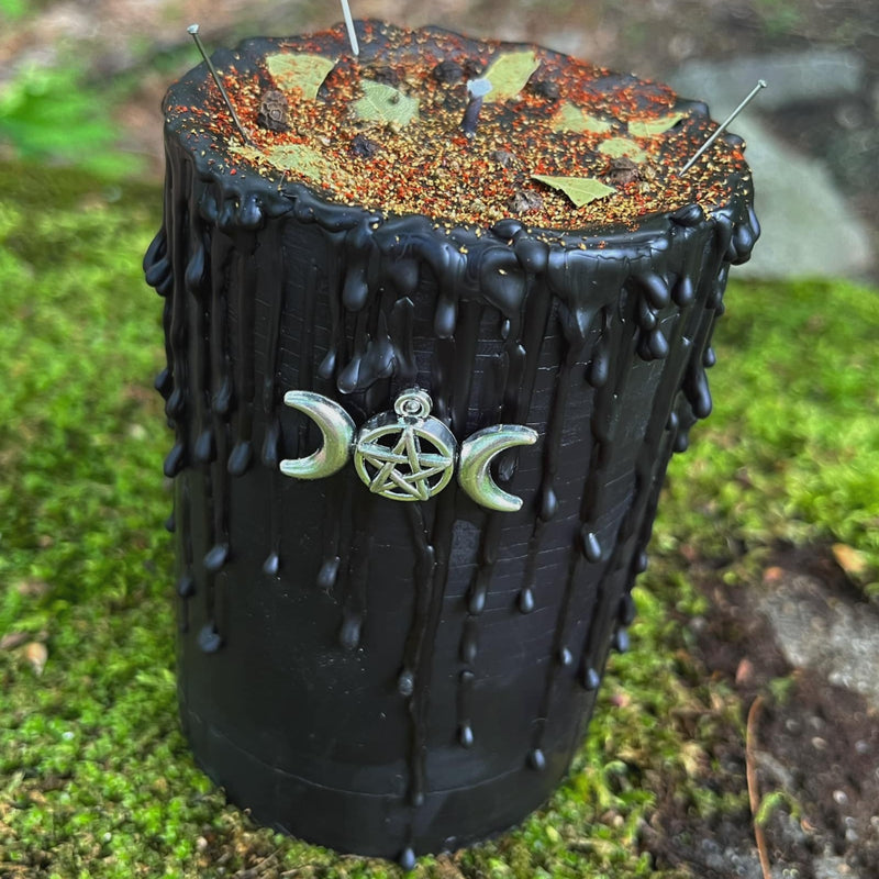 Large Banishing Candle ~To Help Banish Negative Energies and Spirits, To Protect the House from Toxic People and Energies