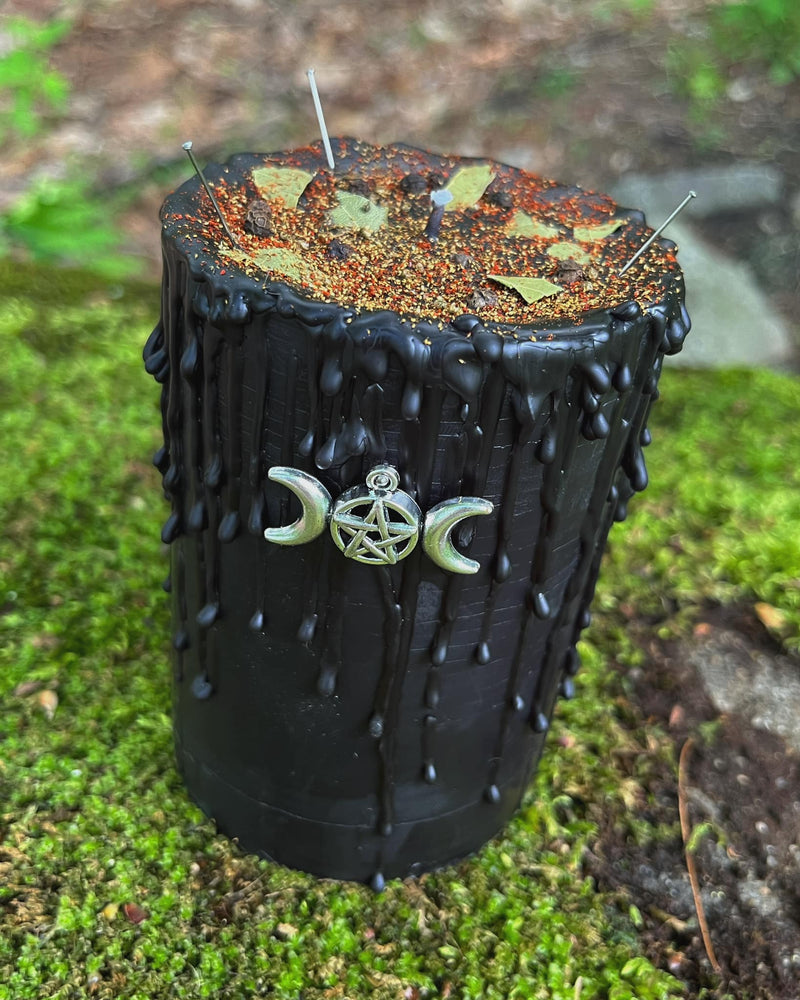 Large Banishing Candle ~To Help Banish Negative Energies and Spirits, To Protect the House from Toxic People and Energies