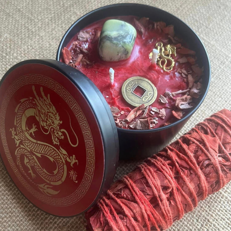 The Year of the Dragon Candle ~ To Celebrate the Energy of the Wood Dragon