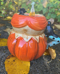 Sally the Scarecrow Candle ~ To Honor and Embrace the Magick of Autumn, Unveiling, Glamour Magick