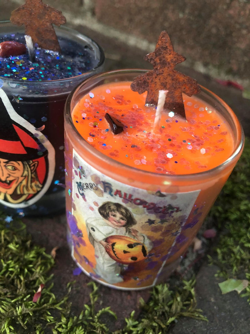 Vintage Halloween Votives~For the Love of Vintage, Folklore, Old Fashioned, Witches, Goblins and Spooks!