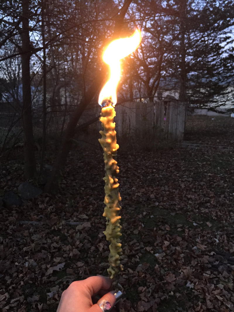 Faerie Witches Sticks~ To Harness the Witches Flame, October Candle, Folk Magick, The Craft, Powerful Magick, Sacred Fire, Wood Witch, Homestead Candles, The Original Candle