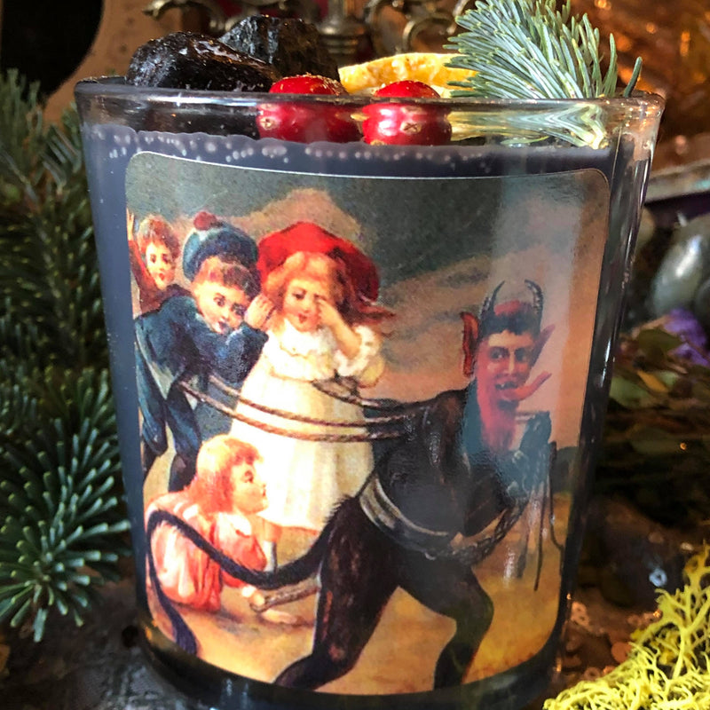 Here Comes Krampus Candle~The Switchy Santa, Naughty Naughty, Spooky Christmas, You Better Run!