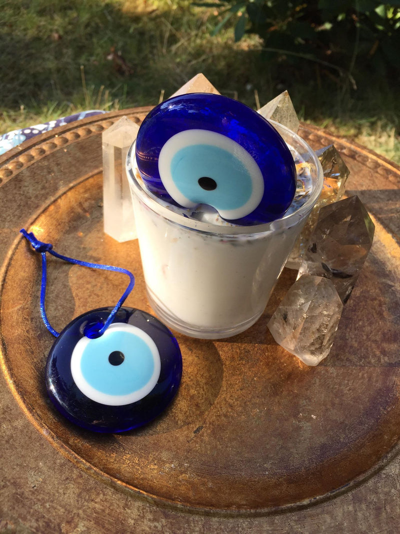 The Evil Eye Candle~A Powerful Talisman to Protect Against a Malevolent Glare - The Velvet Lotus