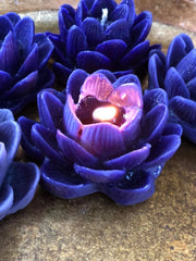 Blue Lotus Beeswax Candle~ To Entice Kundalini Energies, Sensual and Sex Magick, Euphoria, Divine Connection