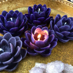 Blue Lotus Beeswax Candle~ To Entice Kundalini Energies, Sensual and Sex Magick, Euphoria, Divine Connection