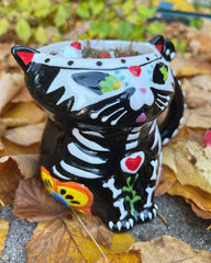 Day of the Dead Cat Candle~Communication with Ancestors, Offerings to Ancestors, Cat Medicine