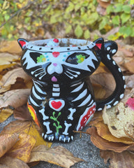 Day of the Dead Cat Candle~Communication with Ancestors, Offerings to Ancestors, Cat Medicine