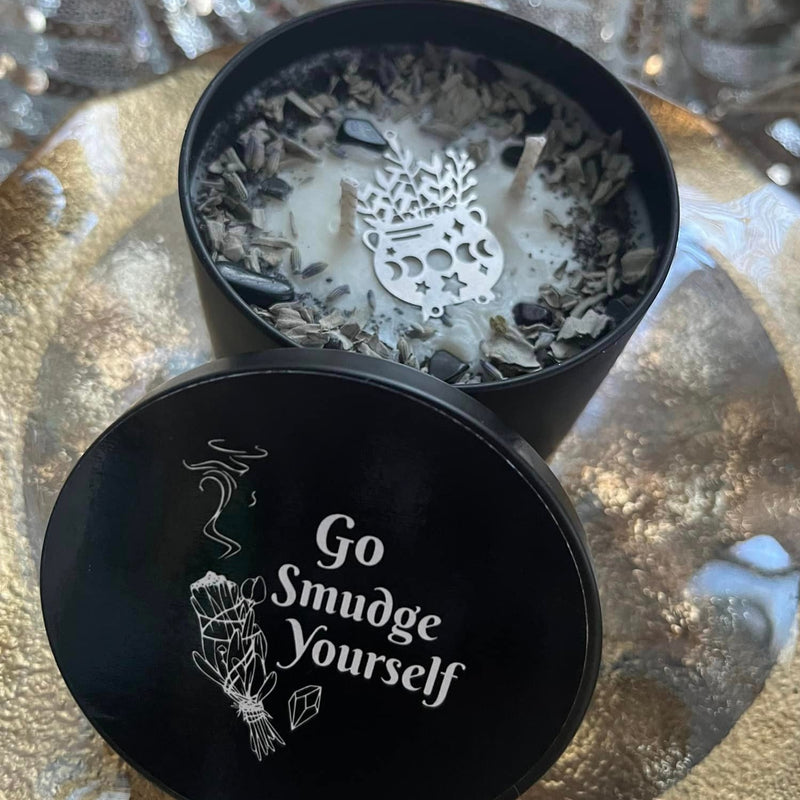 Go Smudge Yourself Candle ~ A Travel Candle so You Can Smudge Yourself Anywhere, Smokeless Smudge, Smudging, Smudge, Crystal Candle